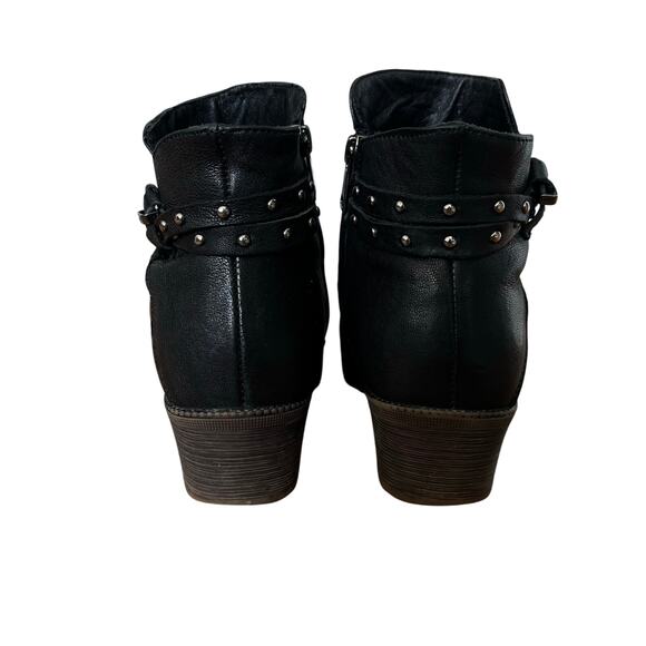 Propet  Black Leather Ankle Boot Roxie Bootie Size 7 W WFX135L - Picture 5 of 9